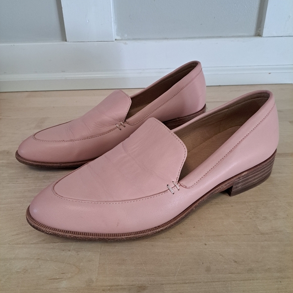Madewell Shoes - Madewell Pink Leather Loafers – Size 6.5
